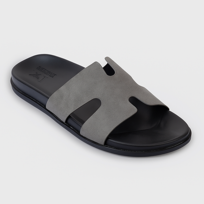 Slider Men | Francesca Suede Grey