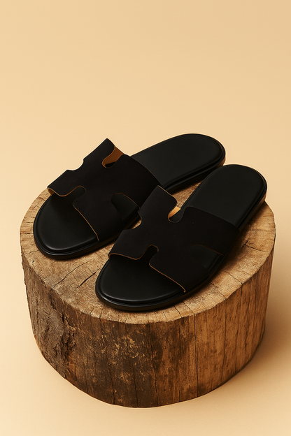 Slider-Men| Giorgo Suede  Black
