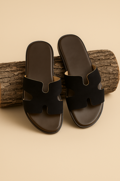 Slider-Men| Giorgo Suede  Black