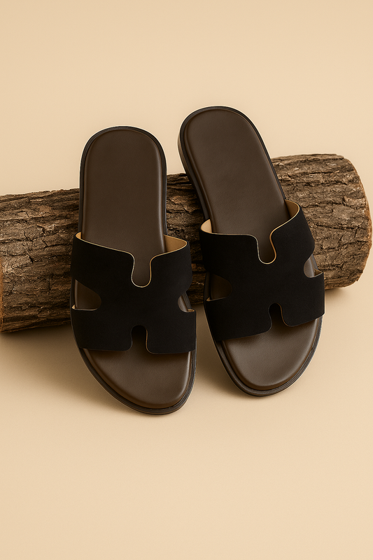 Slider-Men| Giorgo Suede  Black