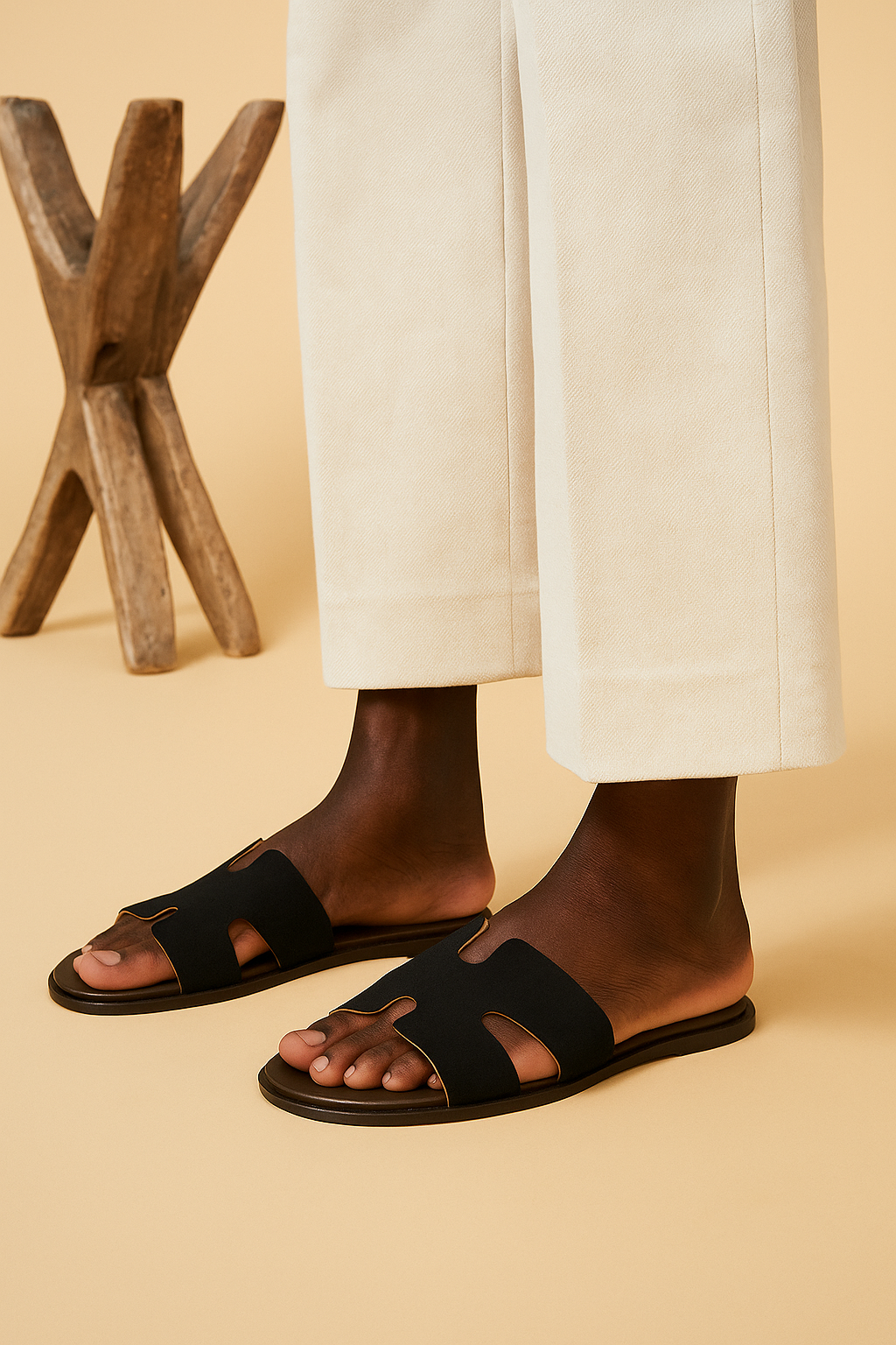 Slider-Men| Giorgo Suede  Black