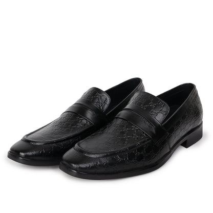 Delefs Men's  Soft leather, effortless style Black Shoes