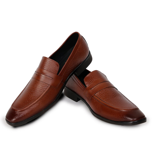 Delefs Men's Soft leather, effortless style Brown Shoes