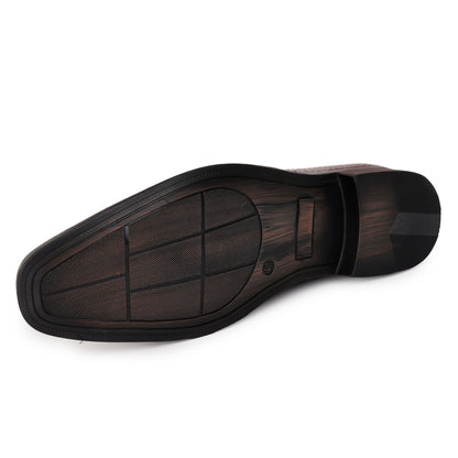 Delefs Men's Soft leather, effortless style Brown Shoes