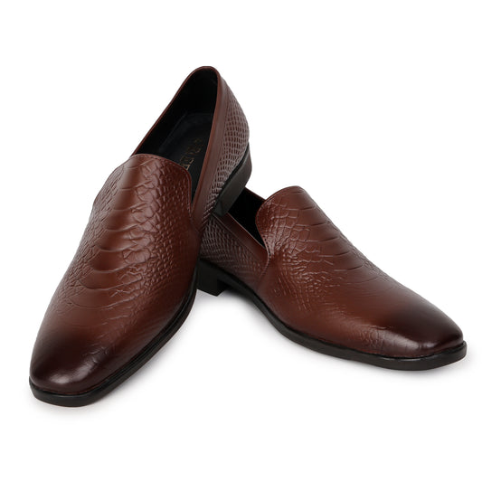 Delefs Men's Soft leather, effortless style Brown Shoes