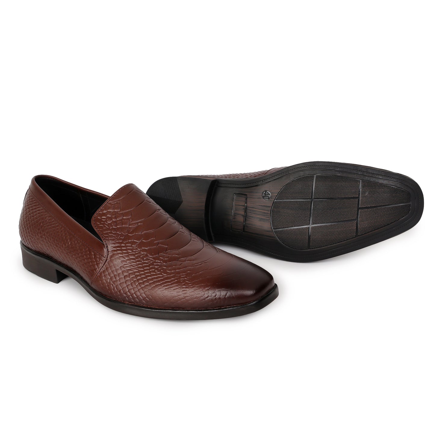 Delefs Men's Soft leather, effortless style Brown Shoes