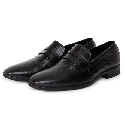 Delefs Men's Soft leather, effortless style Black Shoes
