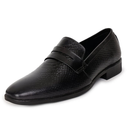 Delefs Men's Soft leather, effortless style Black Shoes