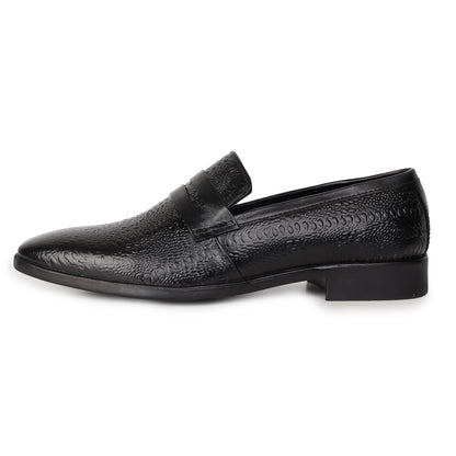 Delefs Men's Soft leather, effortless style Black Shoes