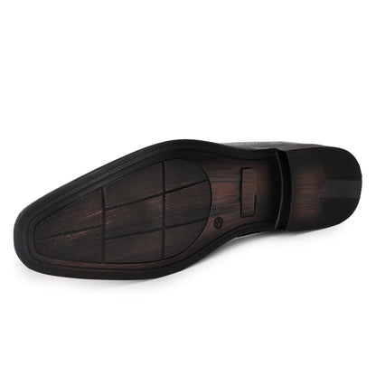 Delefs Men's Soft leather, effortless style Black Shoes