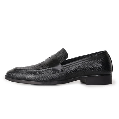 Delefs Men's Soft leather, effortless style Black Shoes