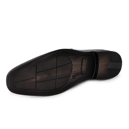 Delefs Men's Soft leather, effortless style Black Shoes
