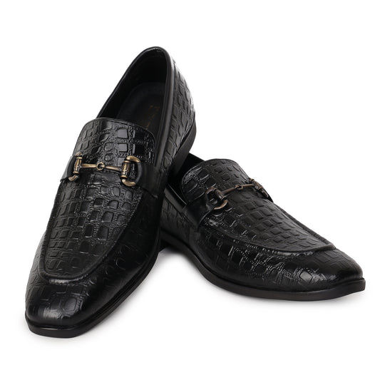 Delefs Men's Soft leather, effortless style Black Shoes