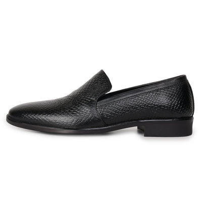 Delefs Men's Soft leather, effortless style Black Shoes