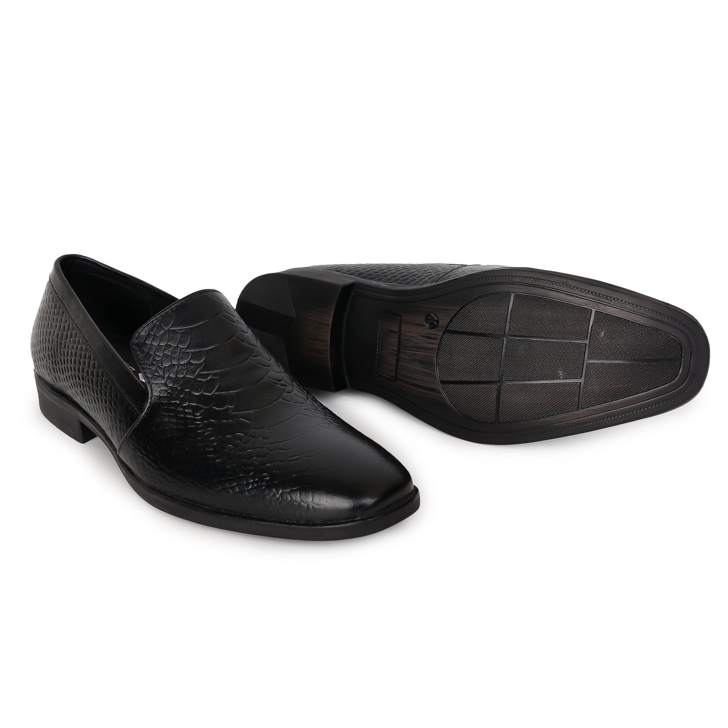 Delefs Men's Soft leather, effortless style Black Shoes