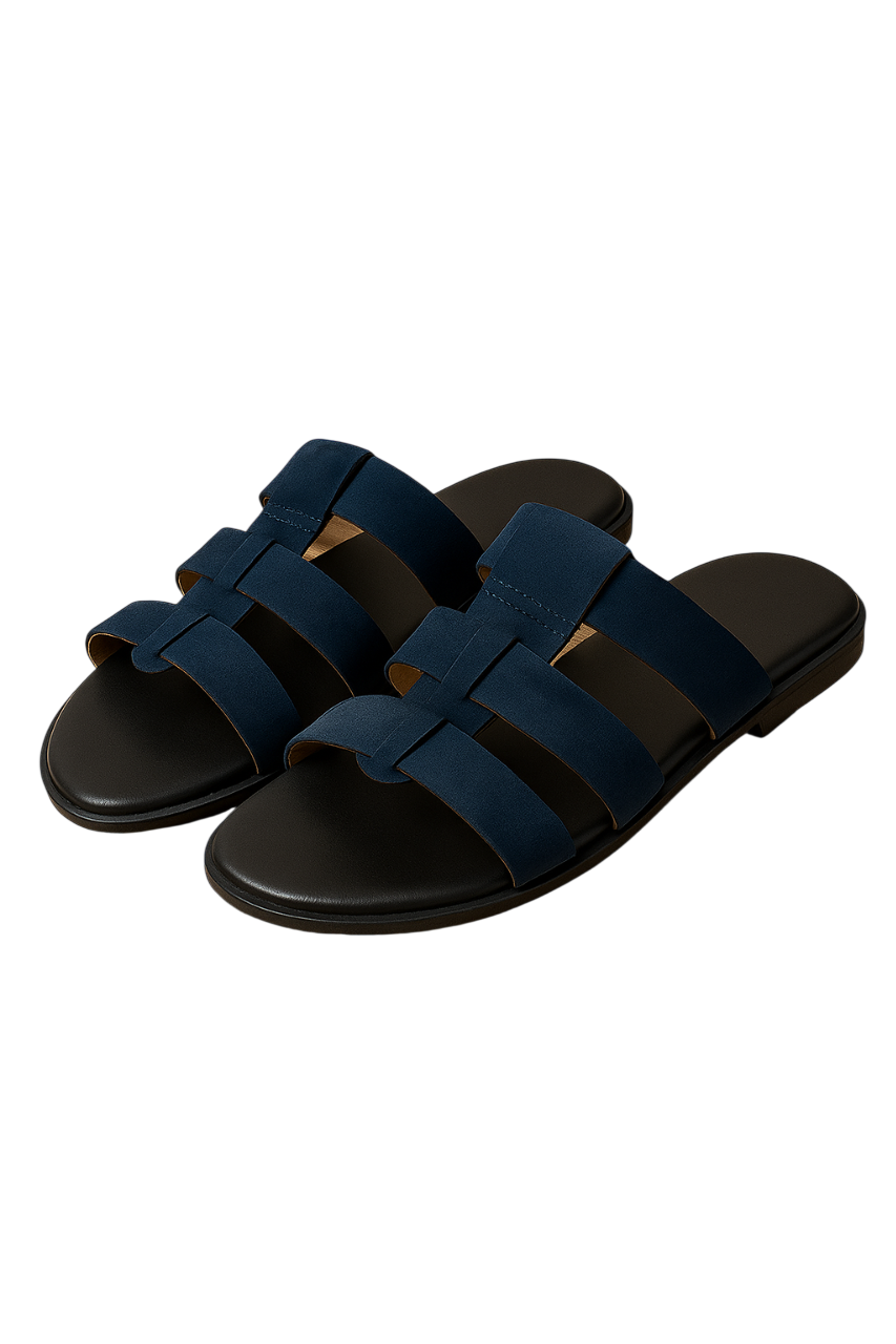Slider-Men| Jean Super Suede Blue