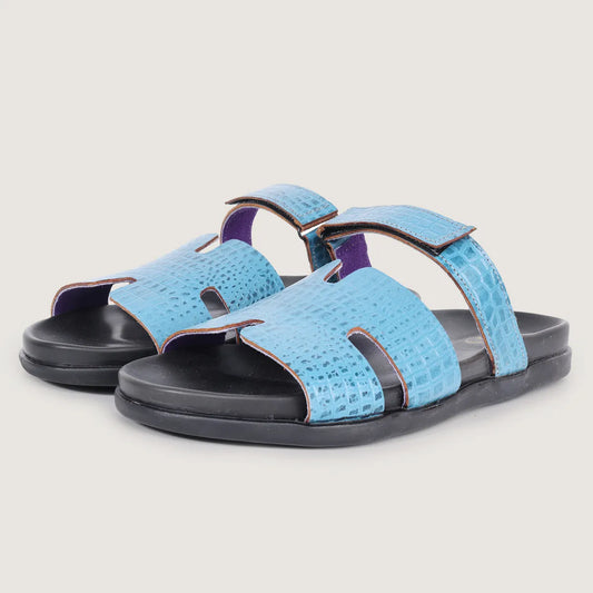 SLIDER | Croco-Orso Sky-Blue